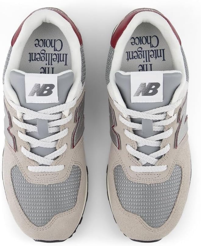 image:imageNew Balance Kids 574 V1 LaceUp SneakersArid StoneMonarch Burgundy