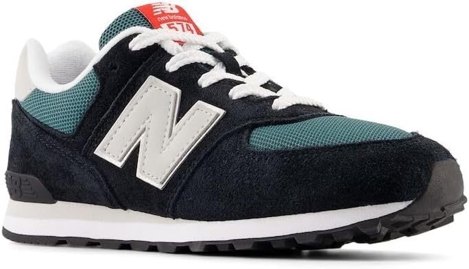 image:imageNew Balance Kids 574 V1 LaceUp SneakersBlackNew Spruce
