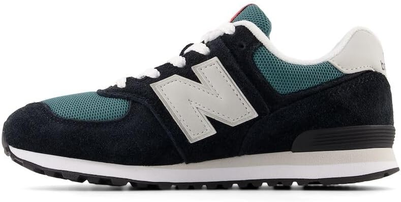 image:imageNew Balance Kids 574 V1 LaceUp SneakersBlackNew Spruce