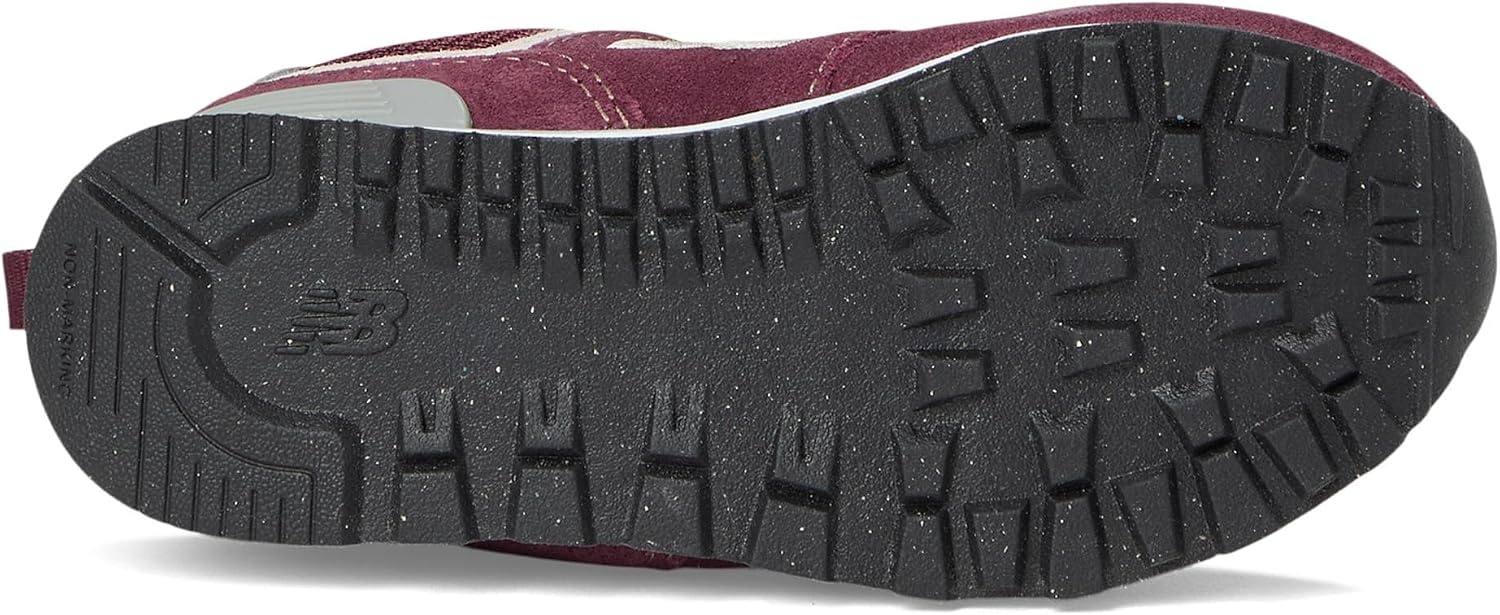 image:imageNew Balance Kids 574 V1 LaceUp SneakersBurgundyWhite