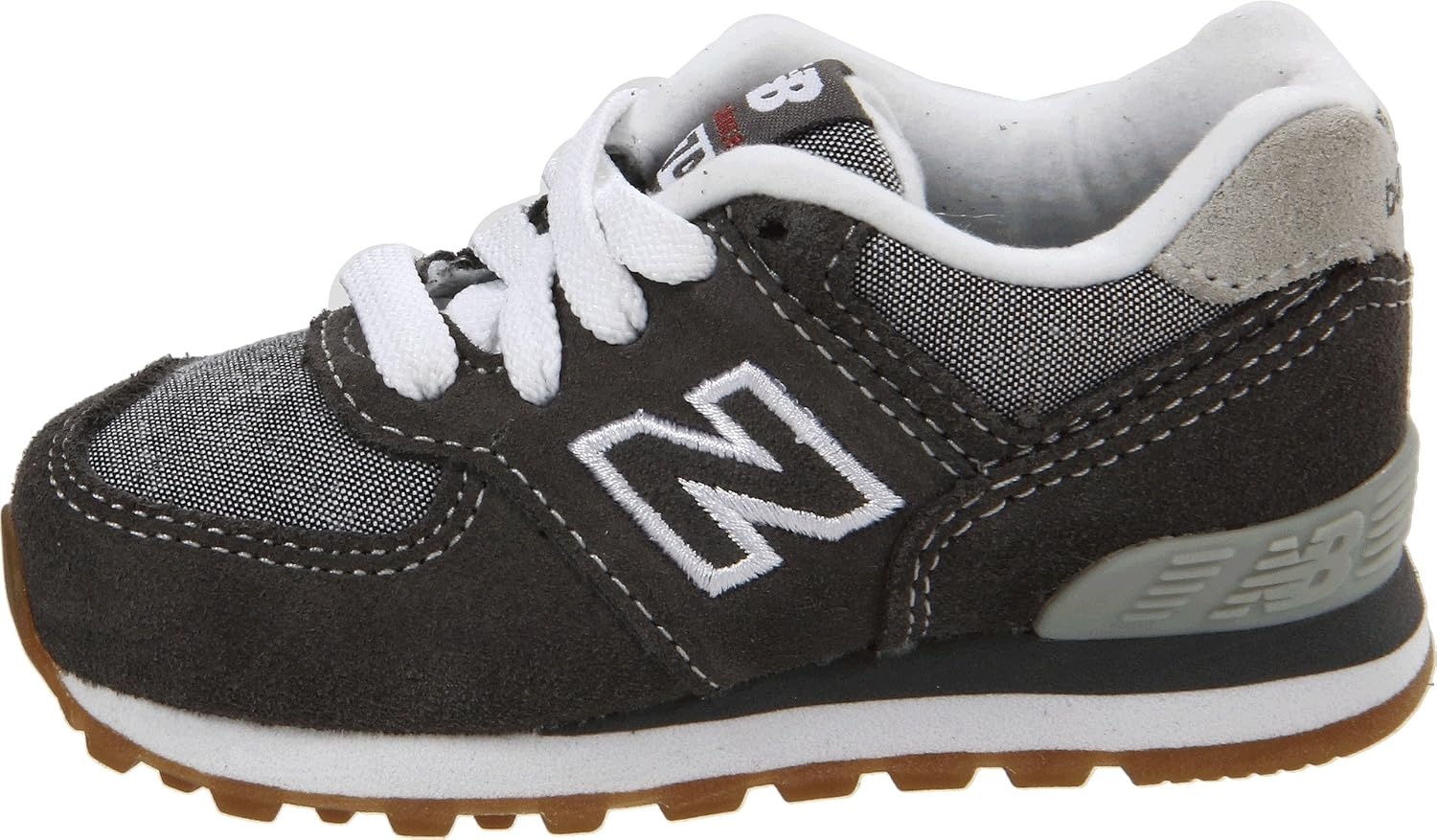 image:imageNew Balance Kids 574 V1 LaceUp SneakersCharcoalGrey