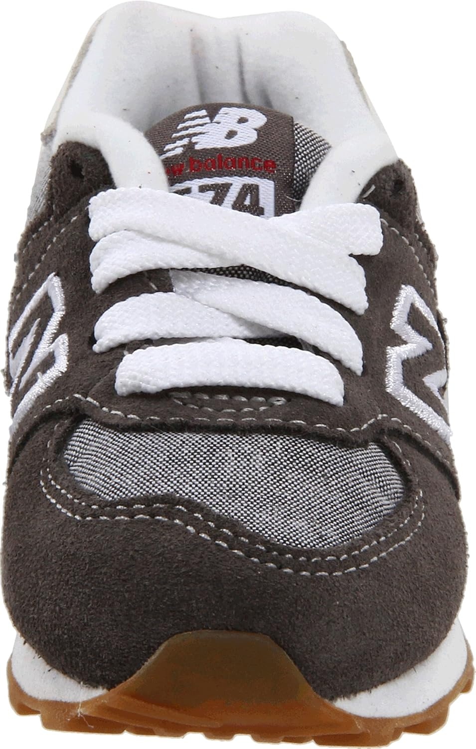 image:imageNew Balance Kids 574 V1 LaceUp SneakersCharcoalGrey