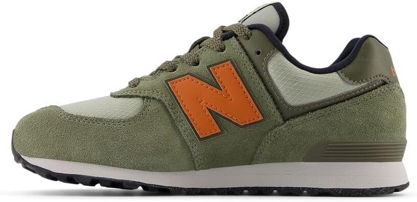 image:imageNew Balance Kids 574 V1 LaceUp SneakersDark OlivineInfield Clay