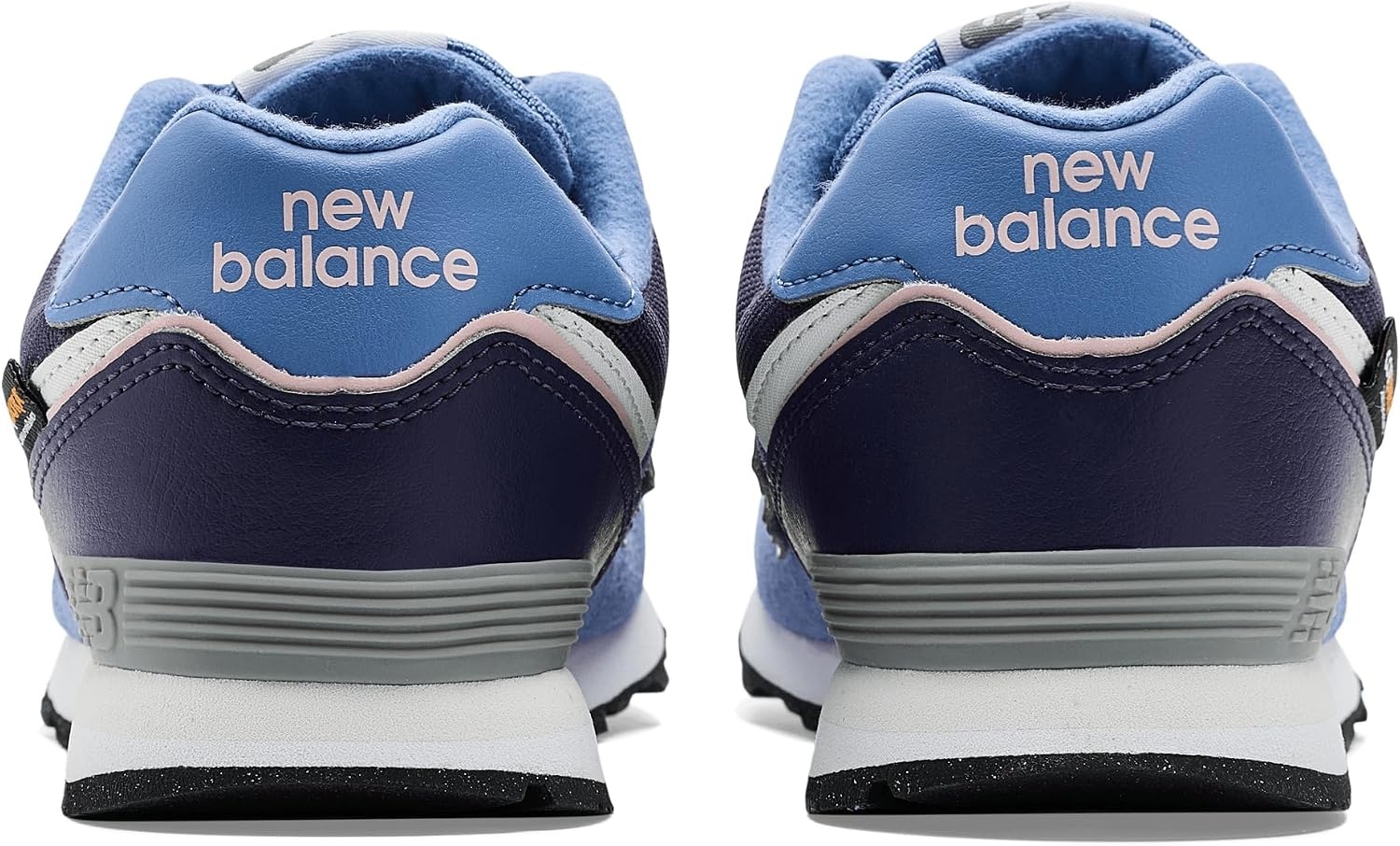 image:imageNew Balance Kids 574 V1 LaceUp SneakersFairweather BlueStone Pink