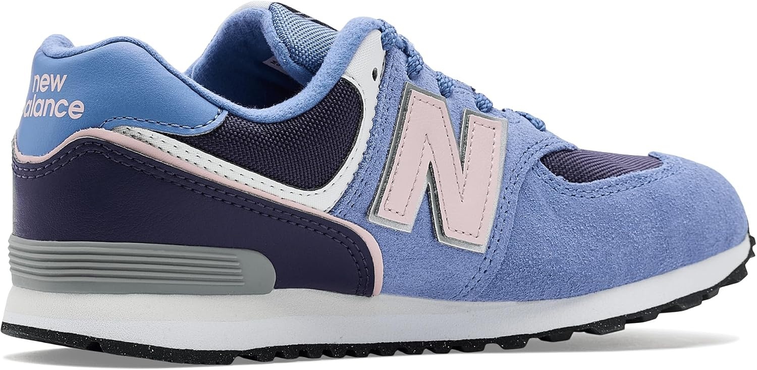 image:imageNew Balance Kids 574 V1 LaceUp SneakersFairweather BlueStone Pink