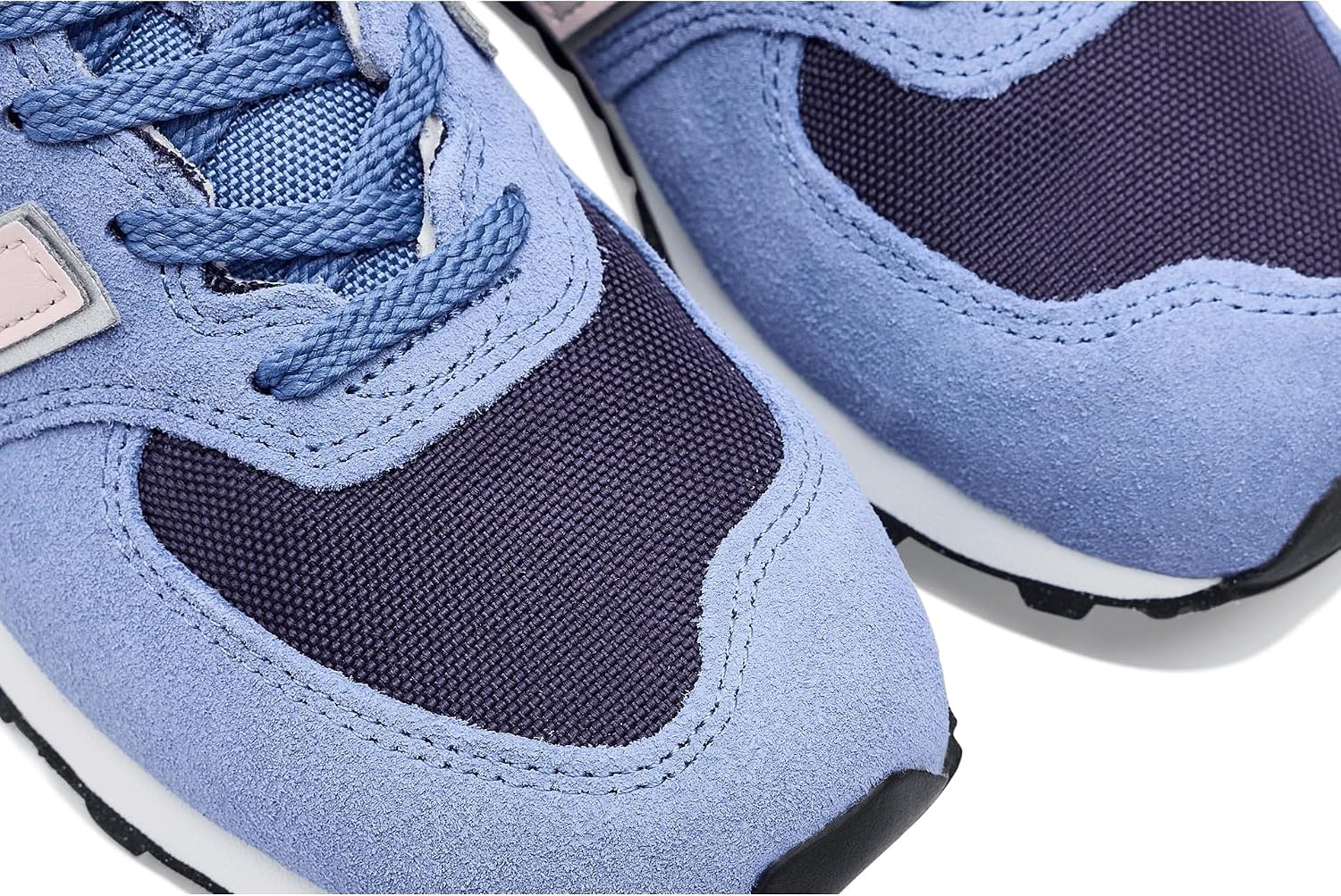 image:imageNew Balance Kids 574 V1 LaceUp SneakersFairweather BlueStone Pink