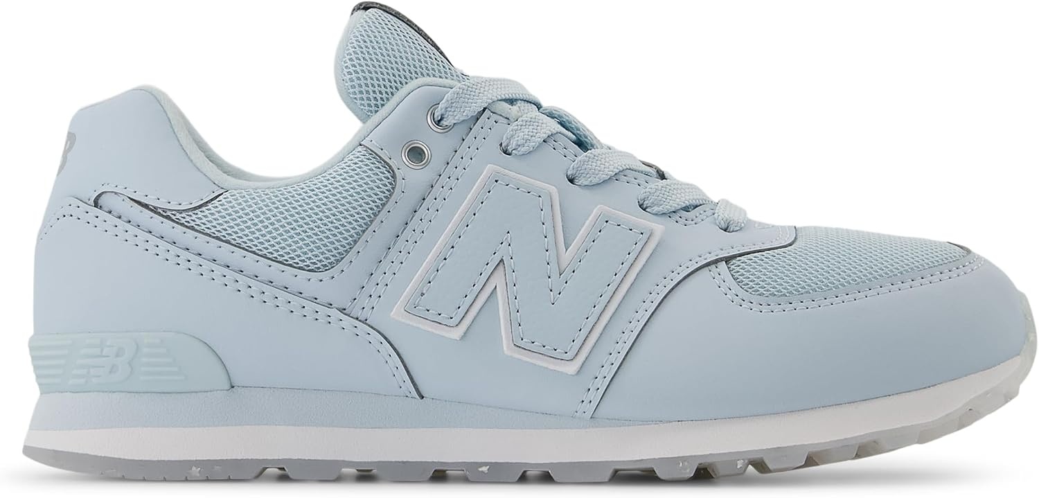 image:imageNew Balance Kids 574 V1 LaceUp SneakersFrosted GlassSilver Metalic