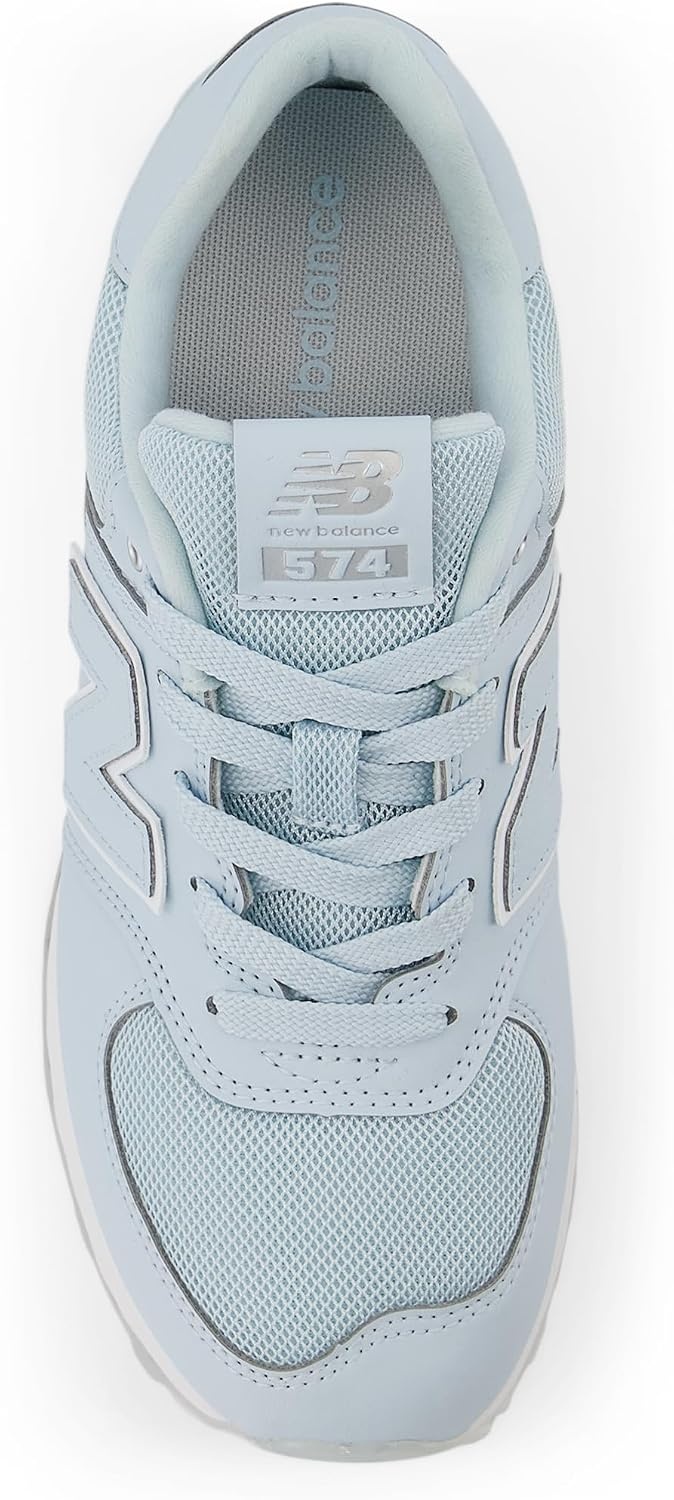 image:imageNew Balance Kids 574 V1 LaceUp SneakersFrosted GlassSilver Metalic