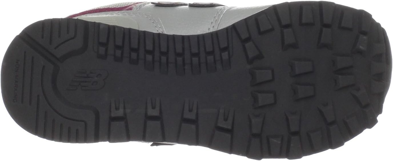 image:imageNew Balance Kids 574 V1 LaceUp SneakersGreyMaroon