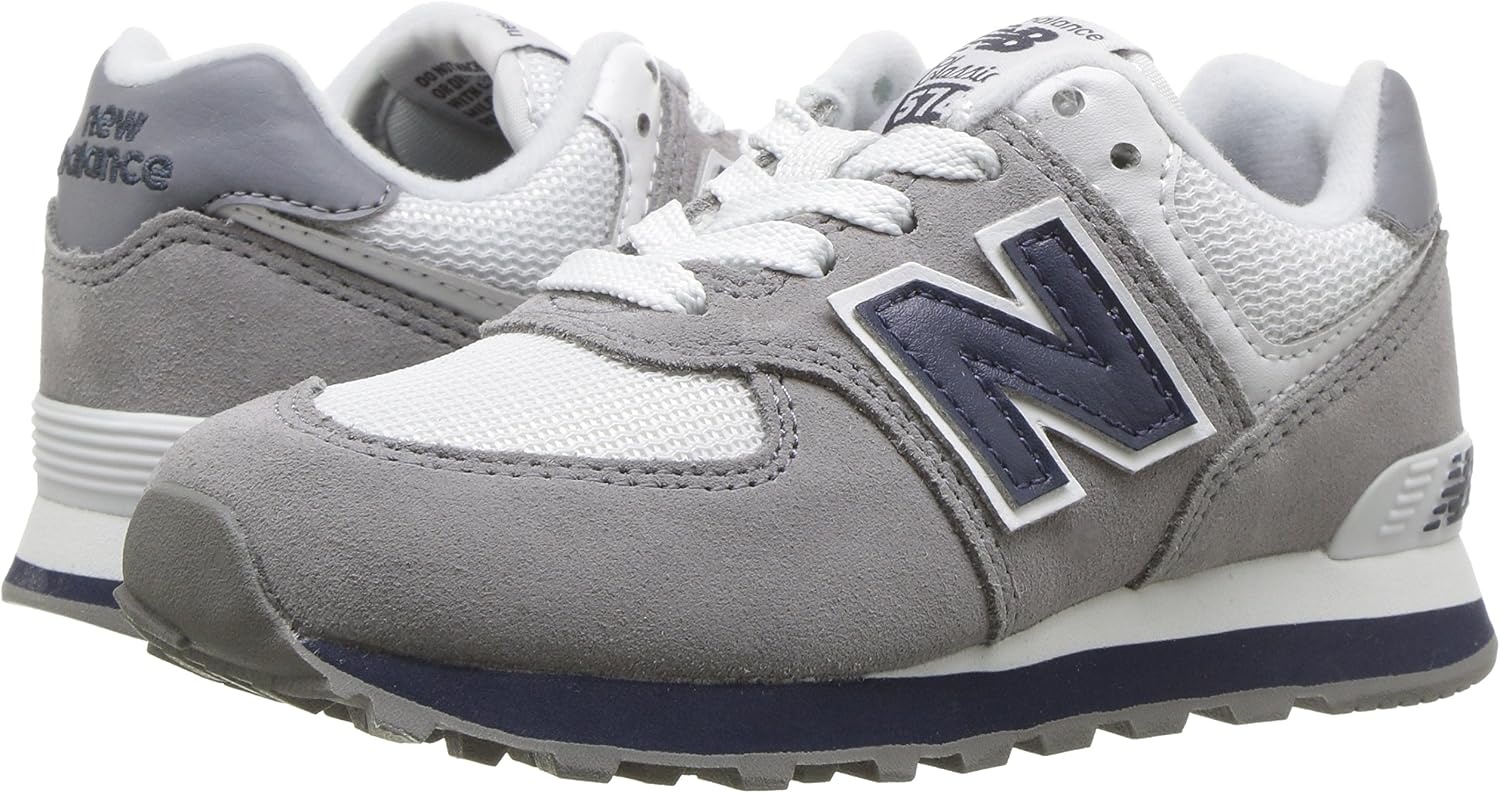 image:imageNew Balance Kids 574 V1 LaceUp SneakersGreyNavy