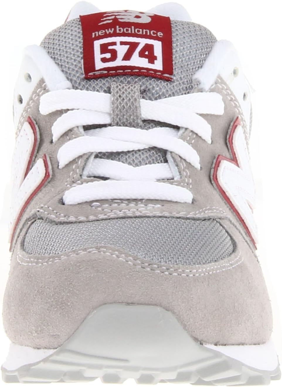 image:imageNew Balance Kids 574 V1 LaceUp SneakersGreyRed