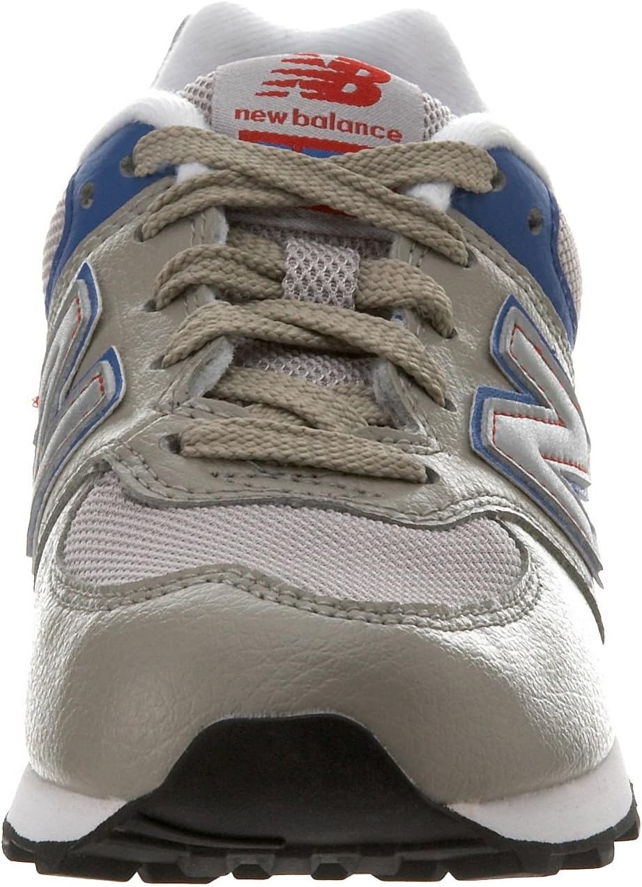 image:imageNew Balance Kids 574 V1 LaceUp SneakersGreyRed1