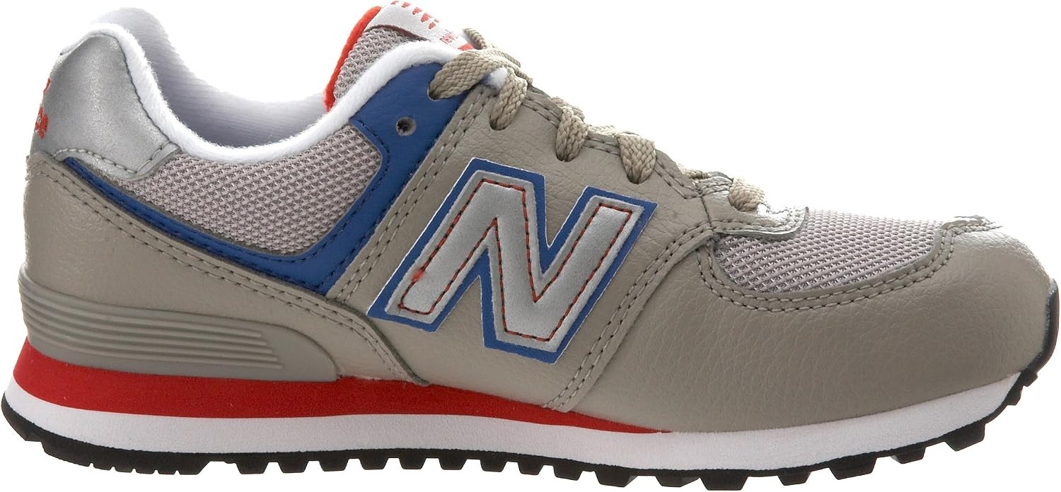 image:imageNew Balance Kids 574 V1 LaceUp SneakersGreyRed1