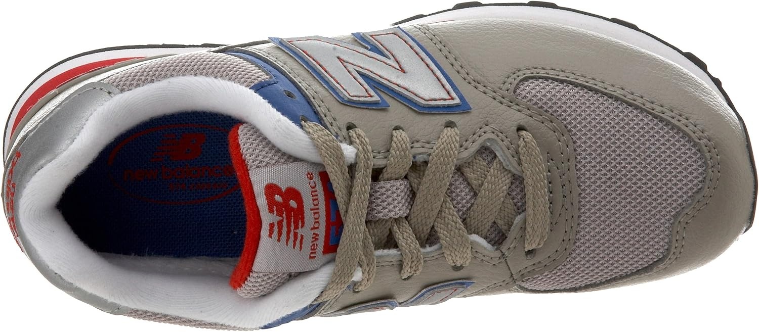image:imageNew Balance Kids 574 V1 LaceUp SneakersGreyRed1
