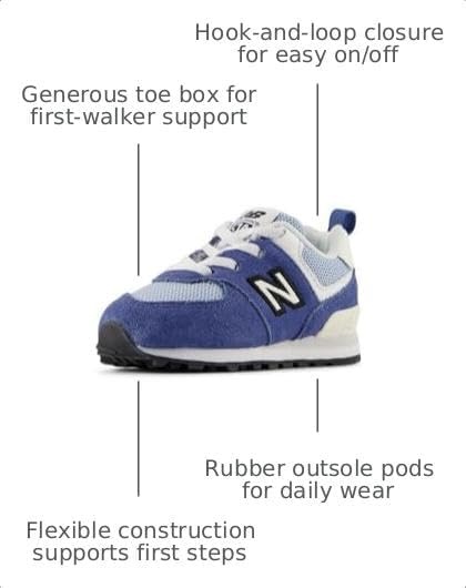 image:imageNew Balance Kids 574 V1 LaceUp SneakersMagic BlueOxford Blue