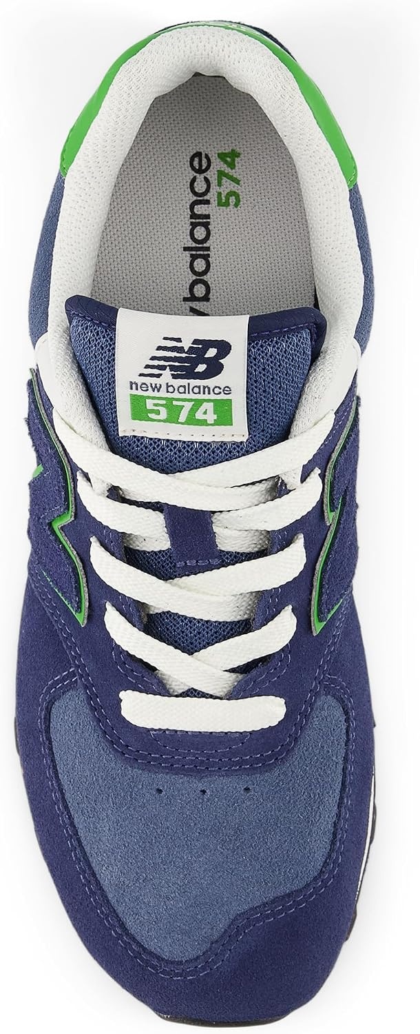 image:imageNew Balance Kids 574 V1 LaceUp SneakersNb NavyAlpine Green