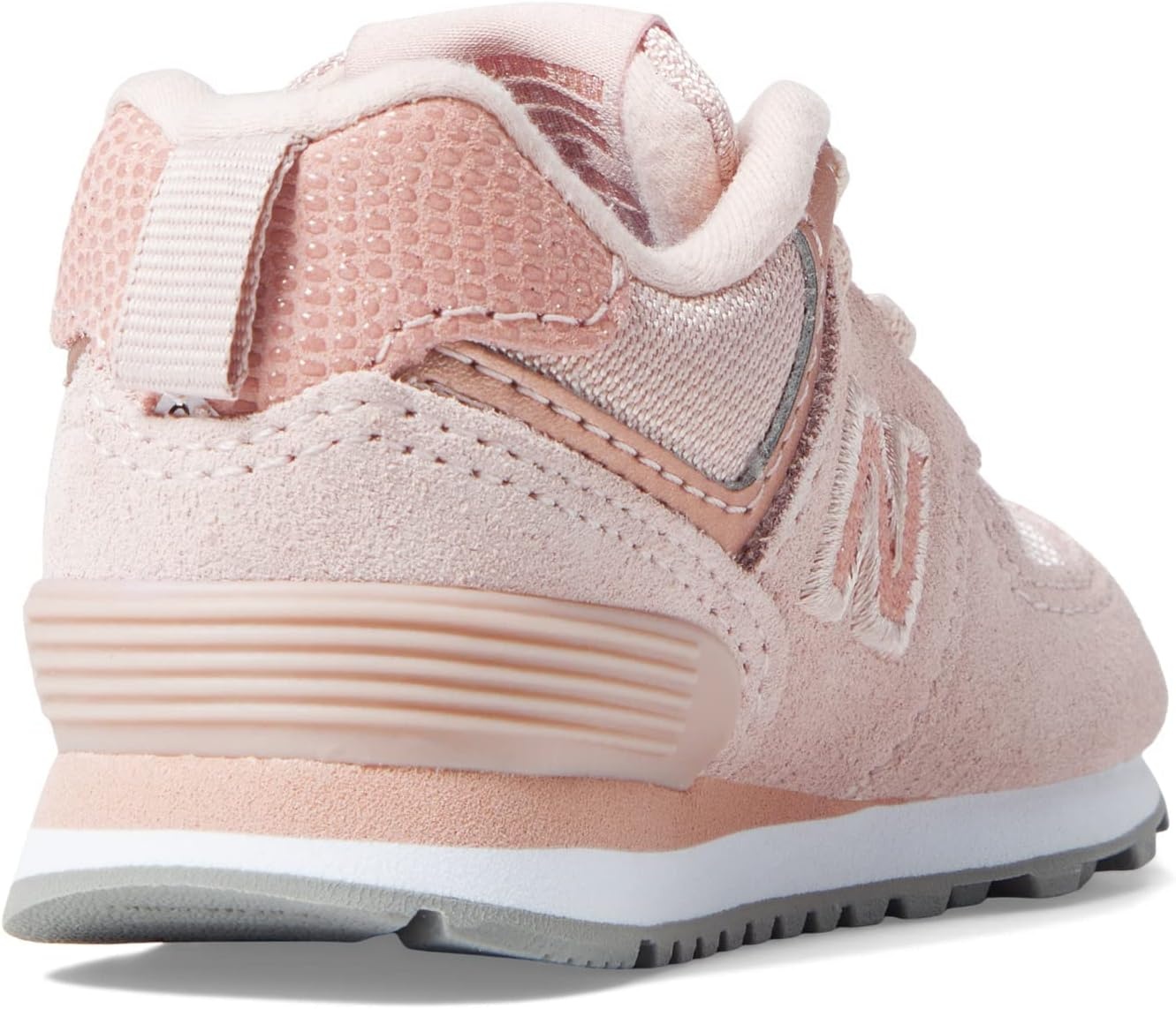 image:imageNew Balance Kids 574 V1 LaceUp SneakersPink HazeWhite