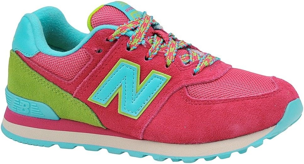 image:imageNew Balance Kids 574 V1 LaceUp SneakersPinkBlueGreen
