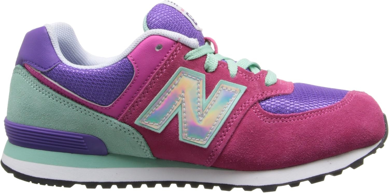 image:imageNew Balance Kids 574 V1 LaceUp SneakersPinkPurple