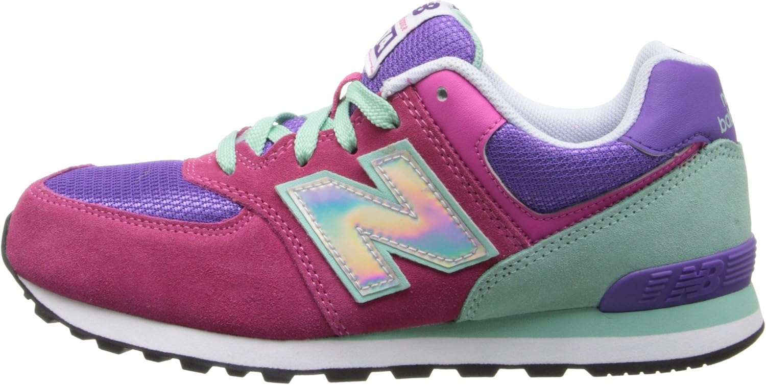 image:imageNew Balance Kids 574 V1 LaceUp SneakersPinkPurple