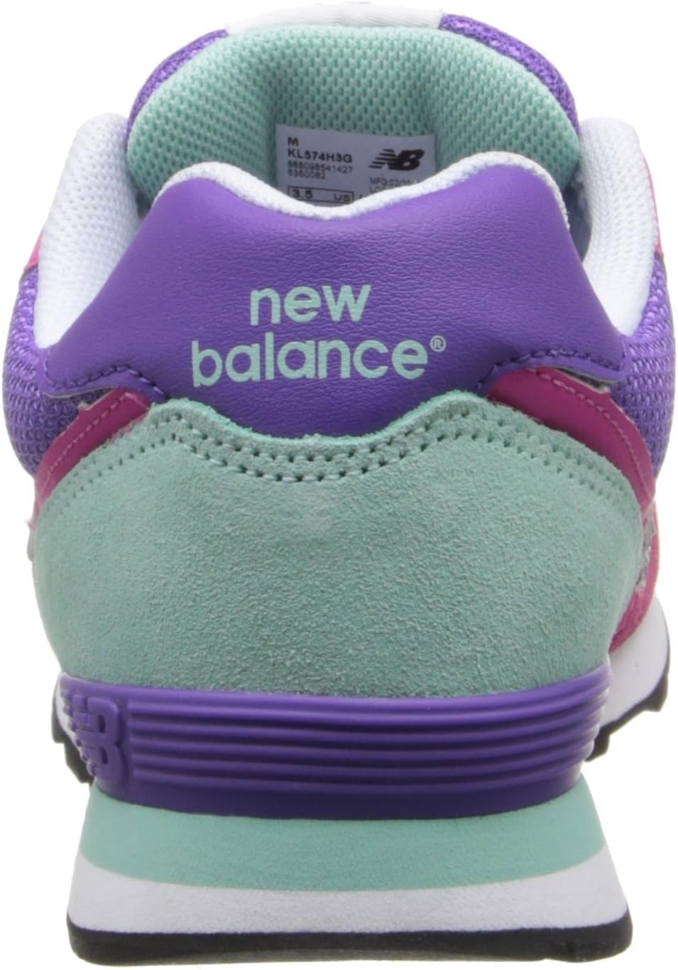 image:imageNew Balance Kids 574 V1 LaceUp SneakersPinkPurple