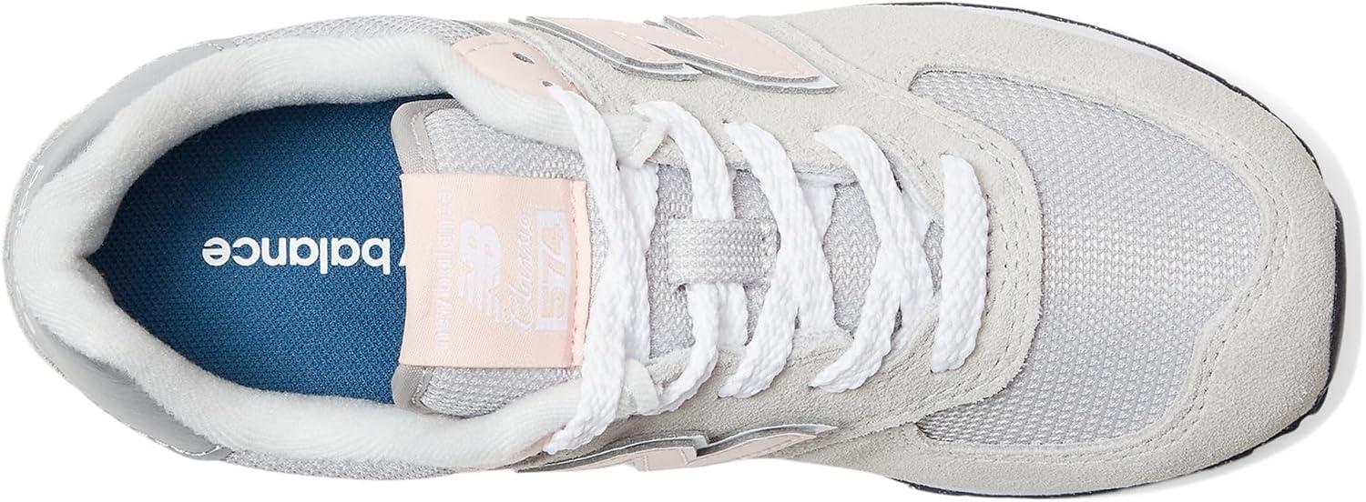 image:imageNew Balance Kids 574 V1 LaceUp SneakersRain CloudPink Haze