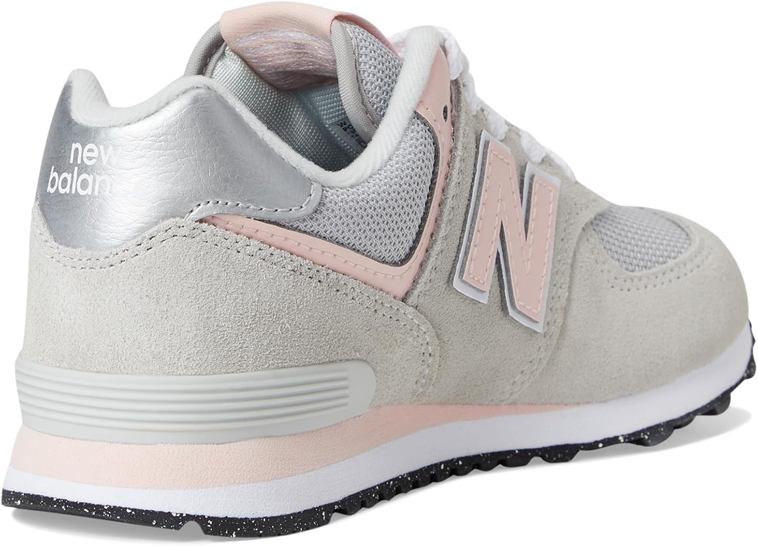 image:imageNew Balance Kids 574 V1 LaceUp SneakersRain CloudPink Haze