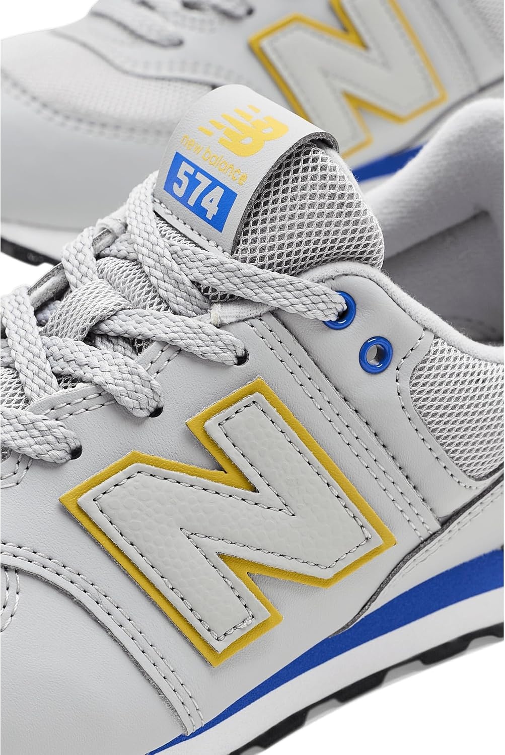 image:imageNew Balance Kids 574 V1 LaceUp SneakersRaincloudBlue Bird