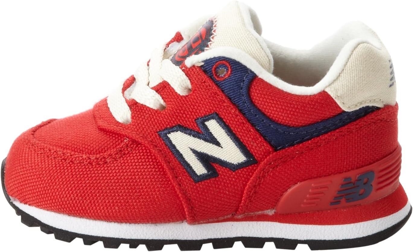 image:imageNew Balance Kids 574 V1 LaceUp SneakersRedNavy