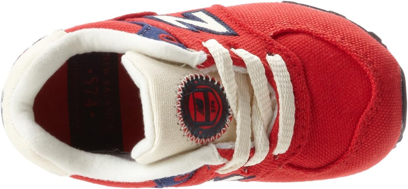 image:imageNew Balance Kids 574 V1 LaceUp SneakersRedNavy