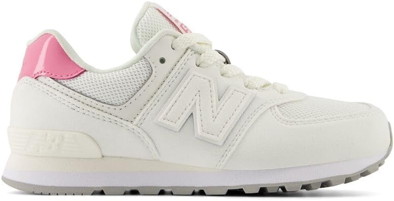 image:imageNew Balance Kids 574 V1 LaceUp SneakersSea SaltReal Pink