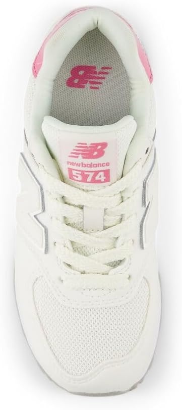 image:imageNew Balance Kids 574 V1 LaceUp SneakersSea SaltReal Pink