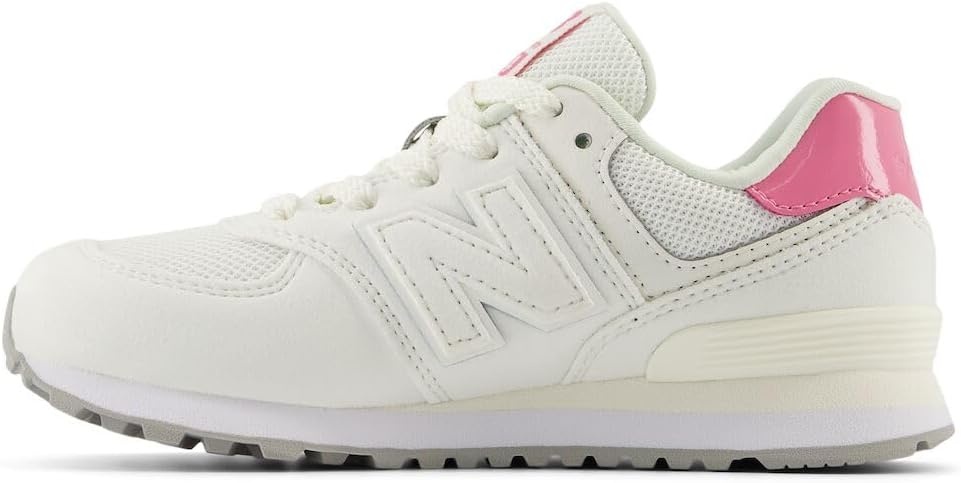 image:imageNew Balance Kids 574 V1 LaceUp SneakersSea SaltReal Pink