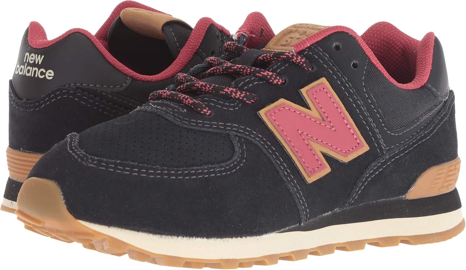 image:imageNew Balance Kids 574 V1 Neo Sole LaceupBlackEarth Red