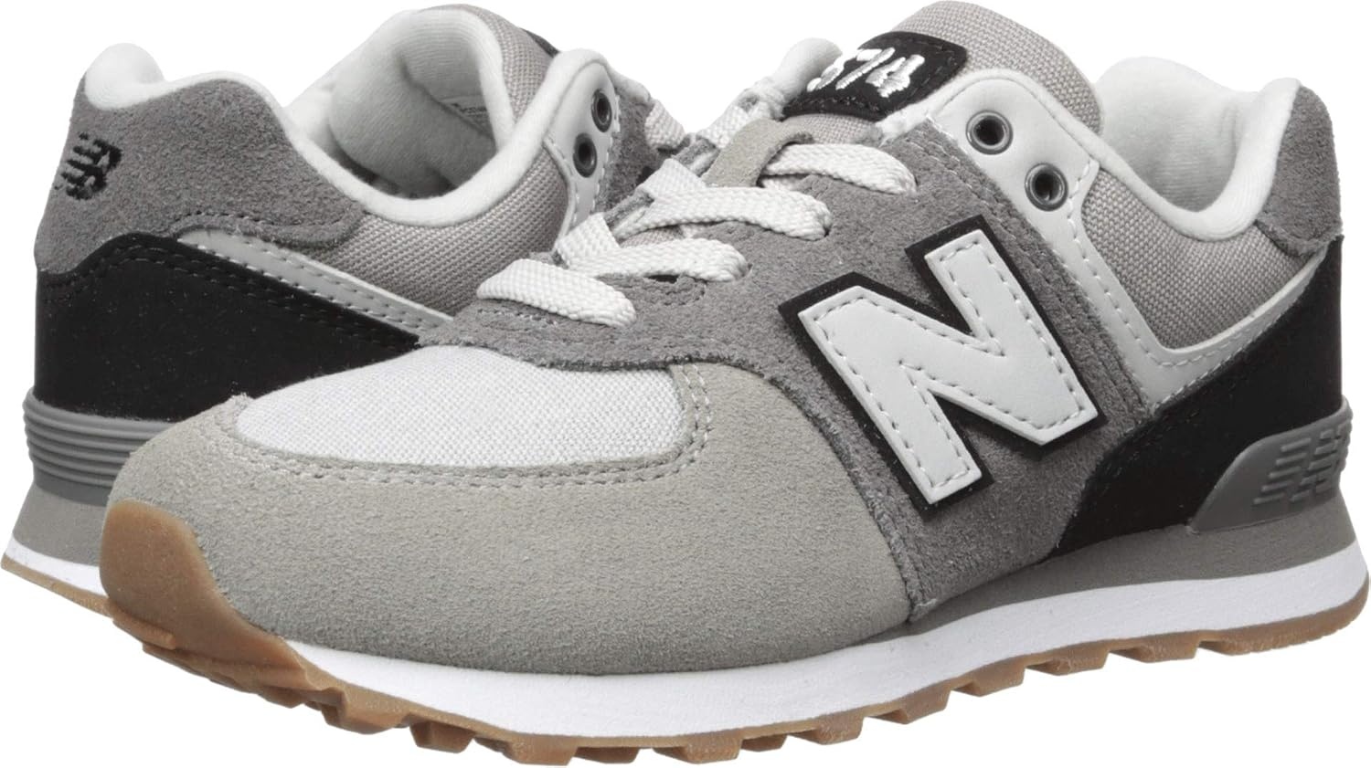 image:imageNew Balance Kids 574 V1 Neo Sole LaceupCastlerockBlack