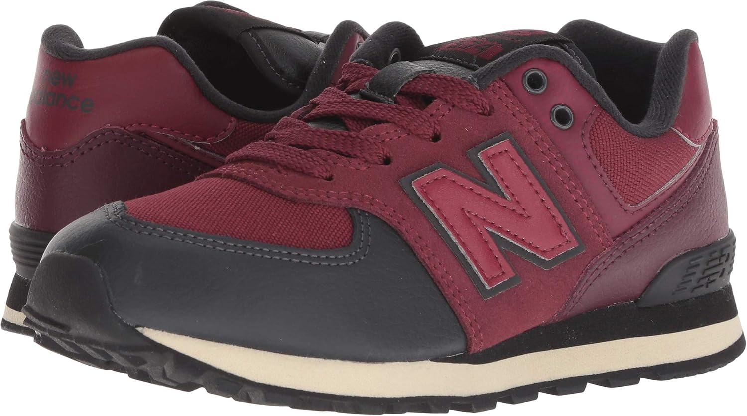 image:imageNew Balance Kids 574 V1 Neo Sole LaceupNb BurgundyBlack
