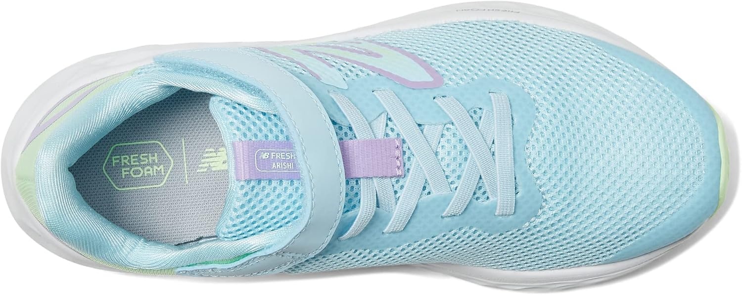 image:imageNew Balance Kids Fresh Foam Arishi V4 Running ShoesBleach BlueGreen AuraLilac Glo