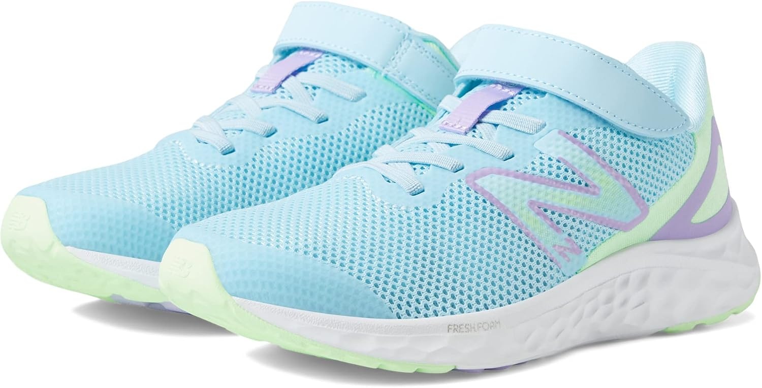 image:imageNew Balance Kids Fresh Foam Arishi V4 Running ShoesBleach BlueGreen AuraLilac Glo
