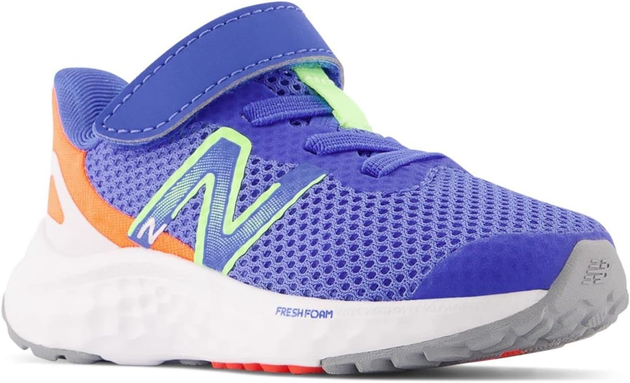 image:imageNew Balance Kids Fresh Foam Arishi V4 Running ShoesBright LapisBleached Lime GloNeon Dragonfly