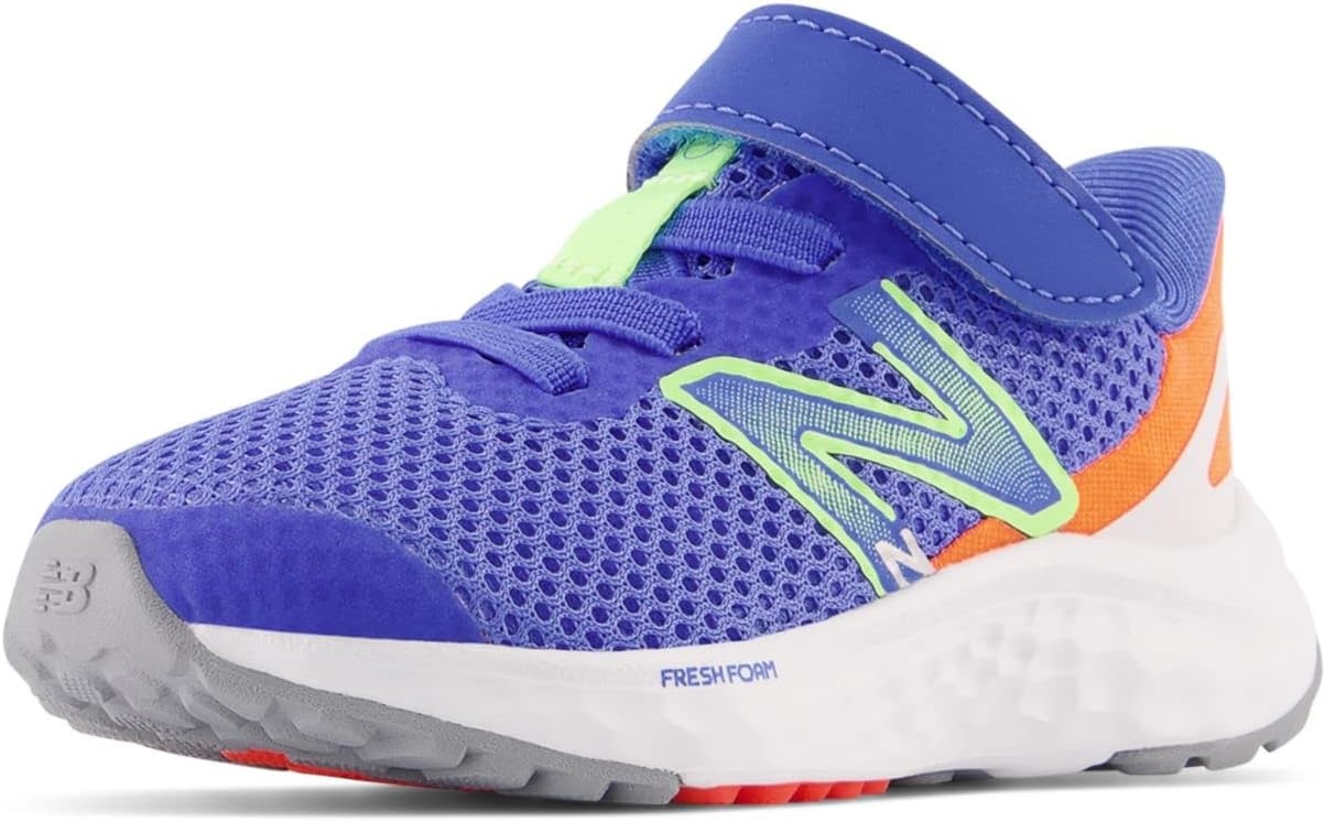 image:imageNew Balance Kids Fresh Foam Arishi V4 Running ShoesBright LapisBleached Lime GloNeon Dragonfly