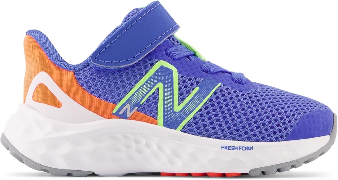 image:imageNew Balance Kids Fresh Foam Arishi V4 Running ShoesBright LapisBleached Lime GloNeon Dragonfly
