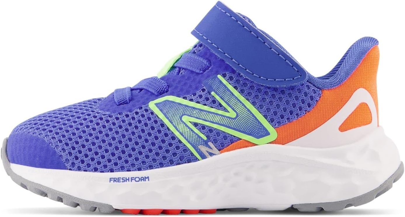 image:imageNew Balance Kids Fresh Foam Arishi V4 Running ShoesBright LapisBleached Lime GloNeon Dragonfly