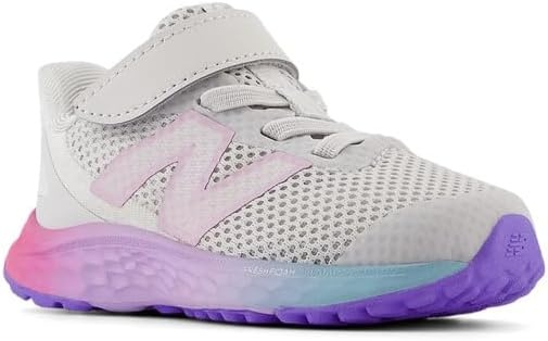 image:imageNew Balance Kids Fresh Foam Arishi V4 Running ShoesGrey MatterMid Century PinkLilac Glo