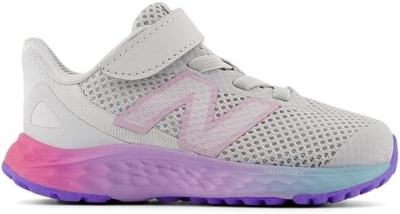 image:imageNew Balance Kids Fresh Foam Arishi V4 Running ShoesGrey MatterMid Century PinkLilac Glo