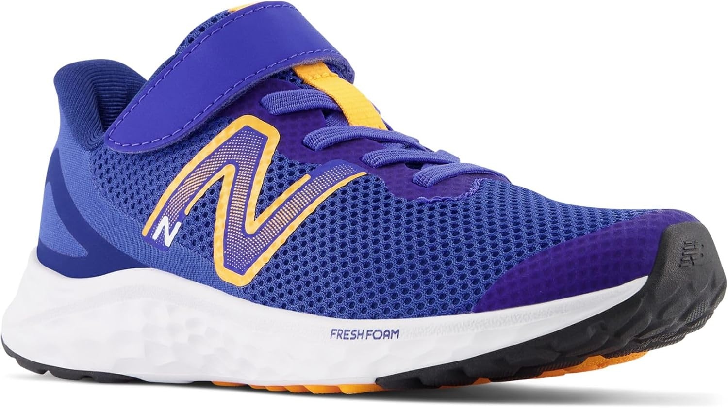 image:imageNew Balance Kids Fresh Foam Arishi V4 Running ShoesMarine BlueHot MarigoldWhite
