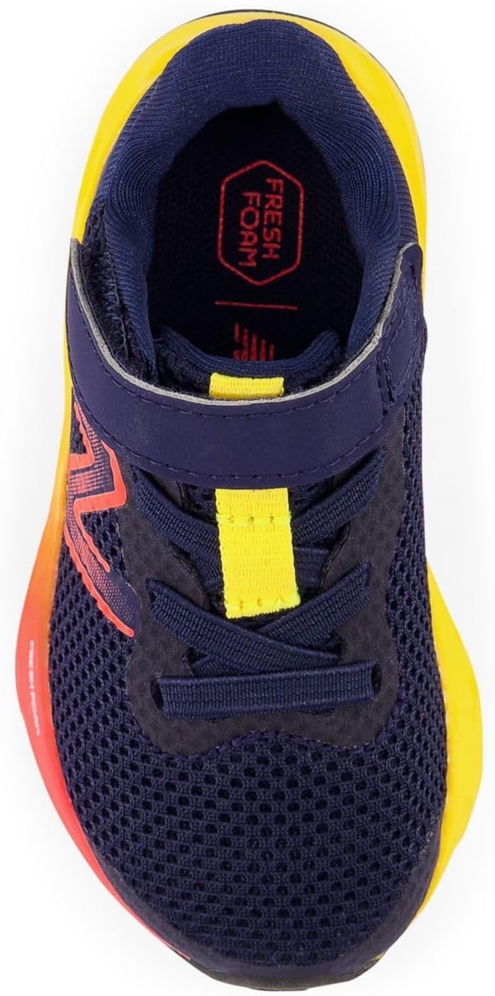 image:imageNew Balance Kids Fresh Foam Arishi V4 Running ShoesTeam NavyElectric RedEgg Yolk