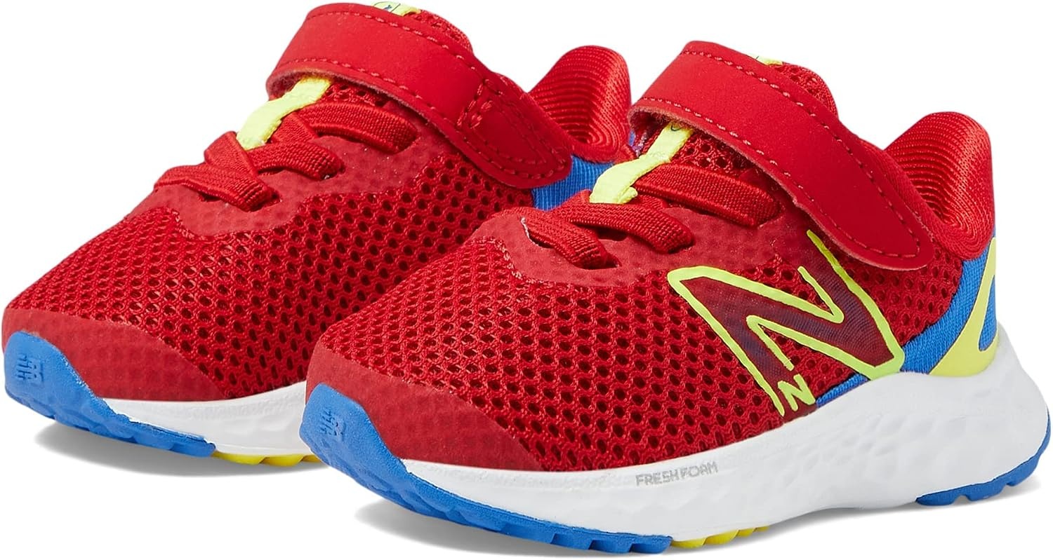 image:imageNew Balance Kids Fresh Foam Arishi V4 Running ShoesTeam RedMarine BlueCosmic Pineapple