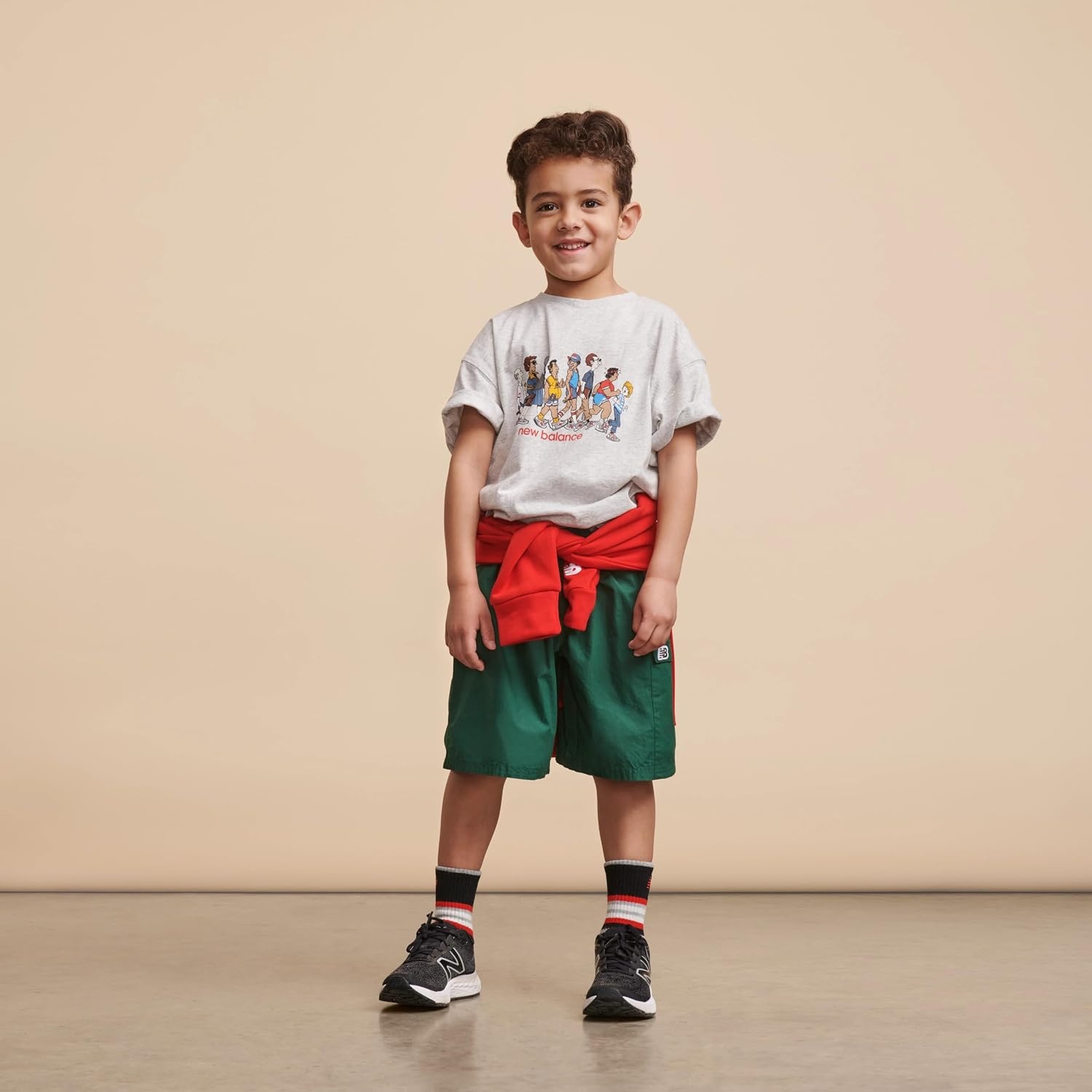 image:imageNew Balance Kids Performance Cushioned Low Cut Socks 8 Pairs Breathable Mesh Arch SupportBlack Stripe