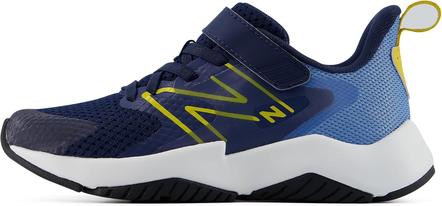 image:imageNew Balance Kids Rave Run V2 Bungee Road Running ShoesAnalog BlueNb Navy