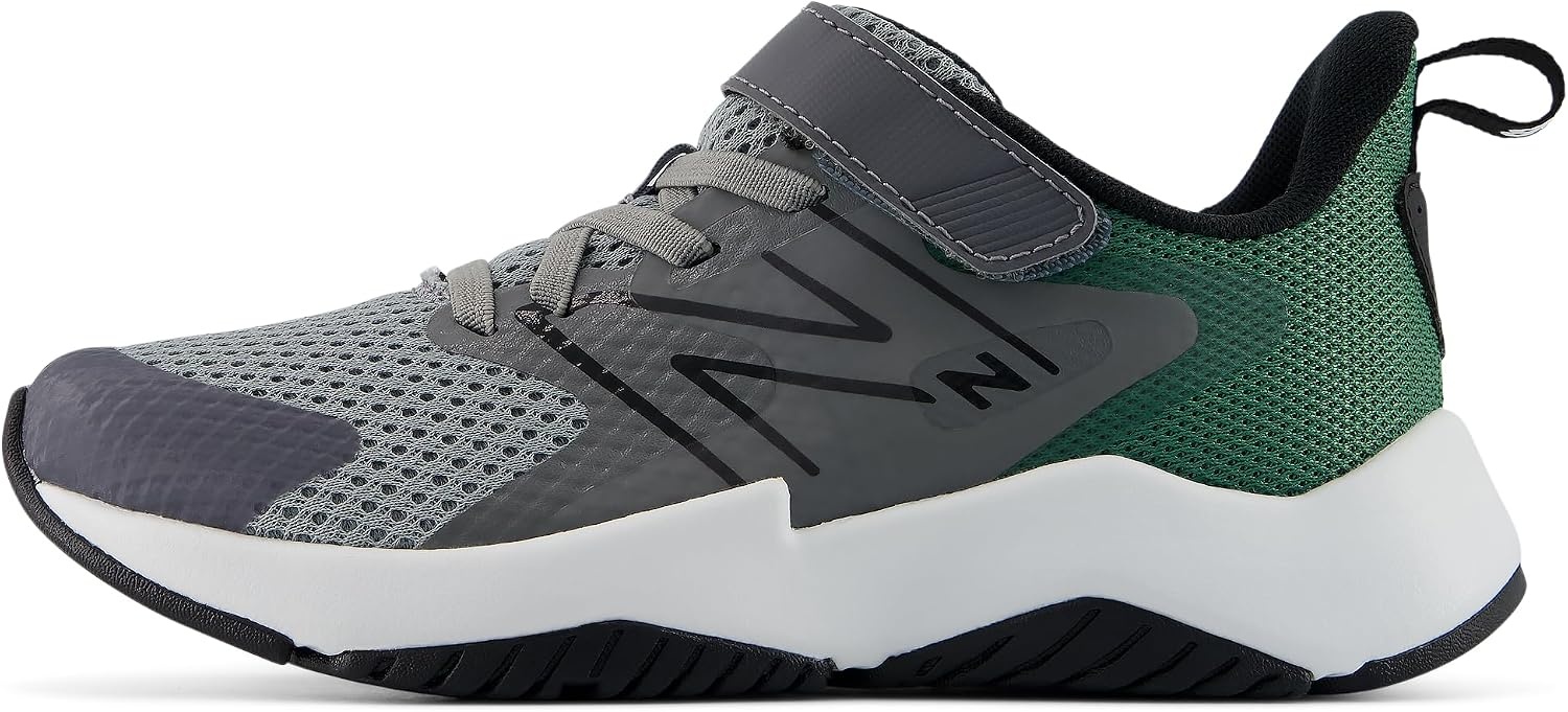 image:imageNew Balance Kids Rave Run V2 Bungee Road Running ShoesCastlerockSlate Grey